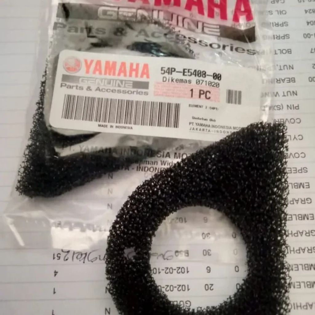 1PC BUSA FILTER CVT ATAS YAMAHA MIO J GT SOUL GT FINO FI 115 ELEMENT 2 ORI YGP ASLI / 54P-E5408-00
