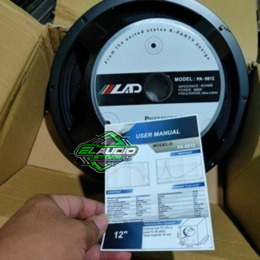 Speaker 12inch LAD midle midel 12" Spiker PA 0812 300W Original