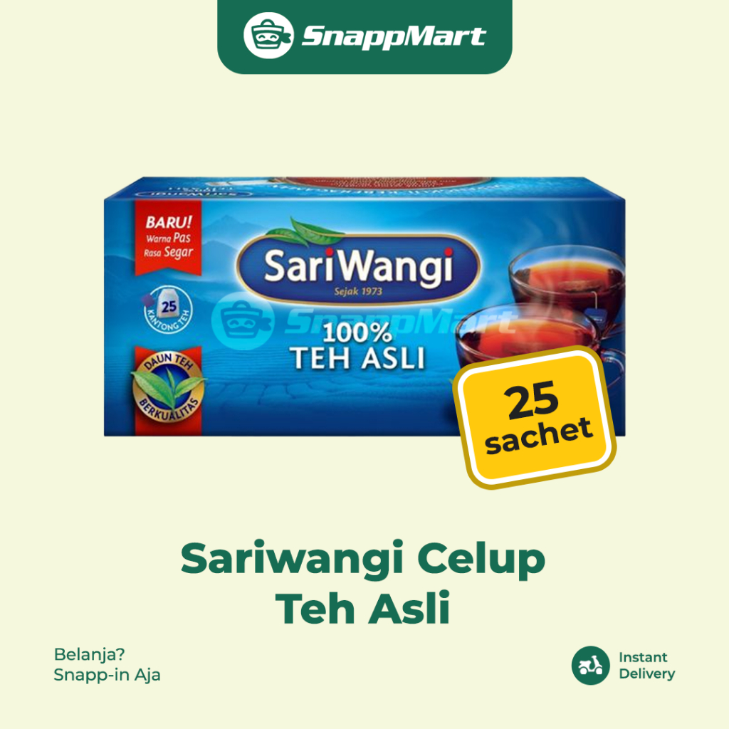Sariwangi Teh Celup Asli (isi 25) - INSTANT / SAMEDAY - Sarapan
