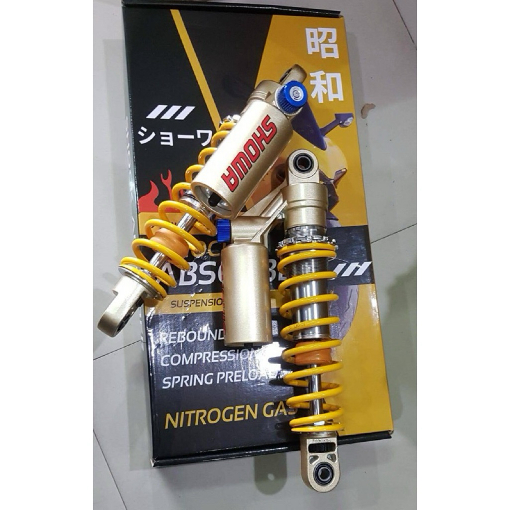 SHOCK BELAKANG SHOWA CB 400 IMPORT DOBEL KLIK UKURAN 320mm