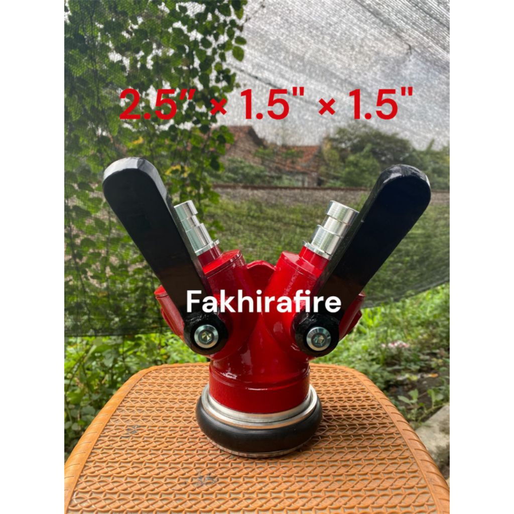Y Connection Cabang Pemadam 2.5" × 1.5" × 1.5"