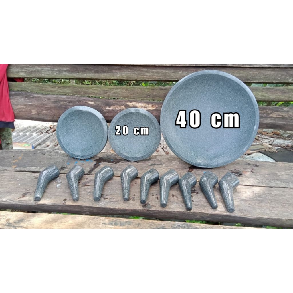 Cobek Batu Asli 40 cm | COBEK BATU ANDESIT