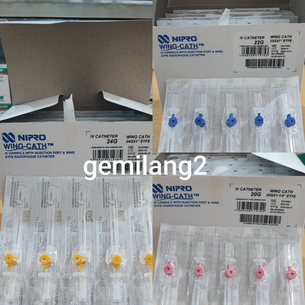 Surflo Wing Port Nipro iv Abbocath 20 22 24