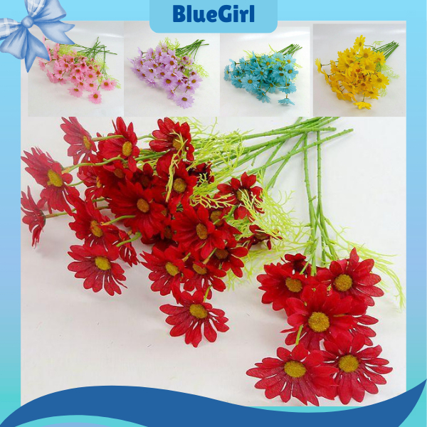 Bunga Daisy Per Tangkai Artificial Flowers Bunga Aster Cemara Tangkai Panjang Bouquet Hias Dekorasi 