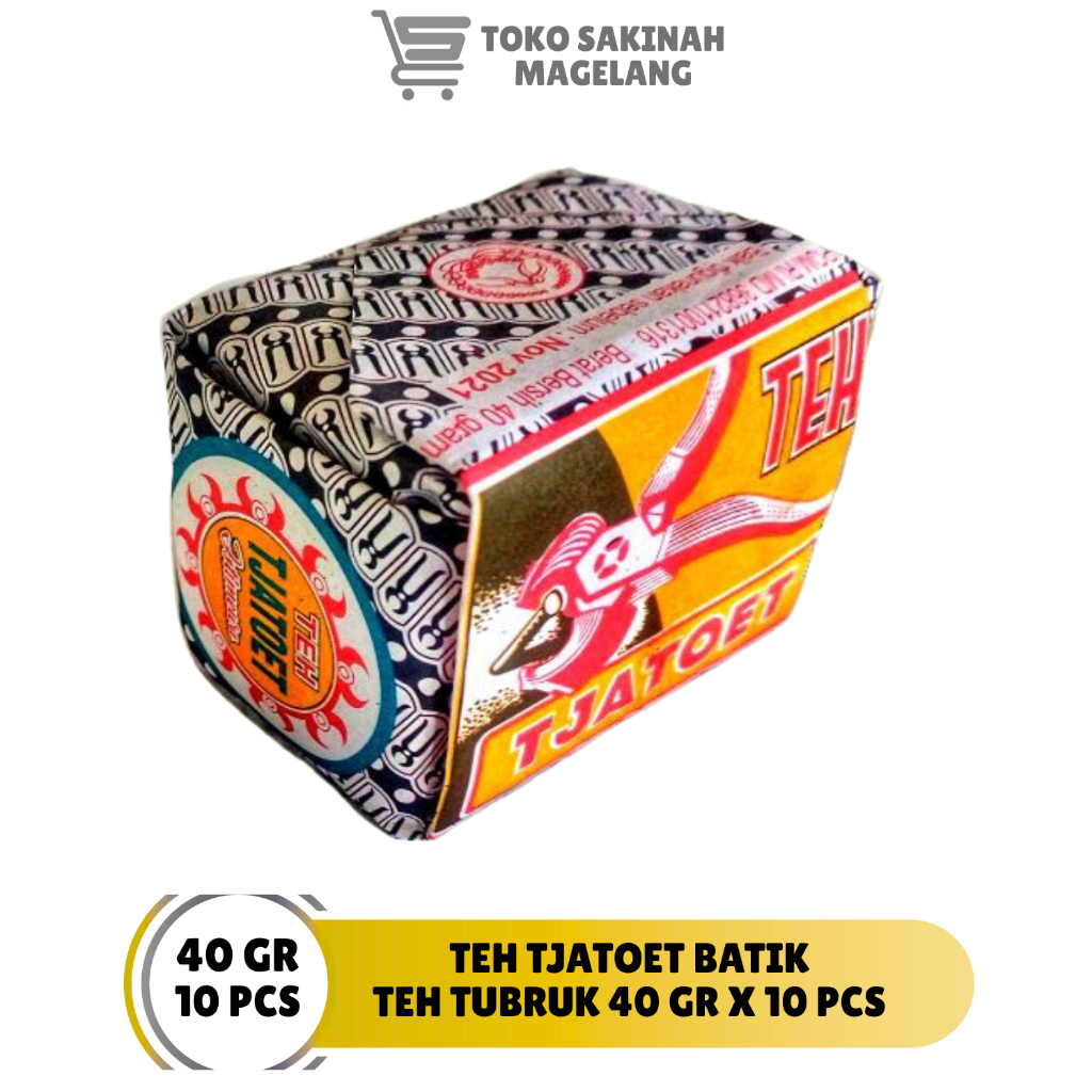 teh tubruk tjatoet batik 40g x 10 barcode 8992780030709 teh catoet batik the catut the catoet the ca