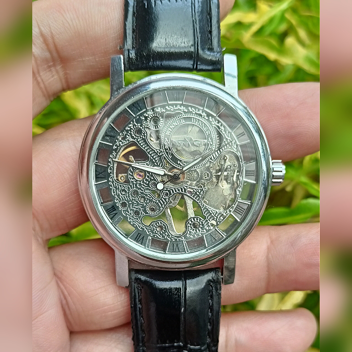 WINNER SKELETON SILVER AUTOMATIC Second Original | Jam Tangan Pria Preloved
