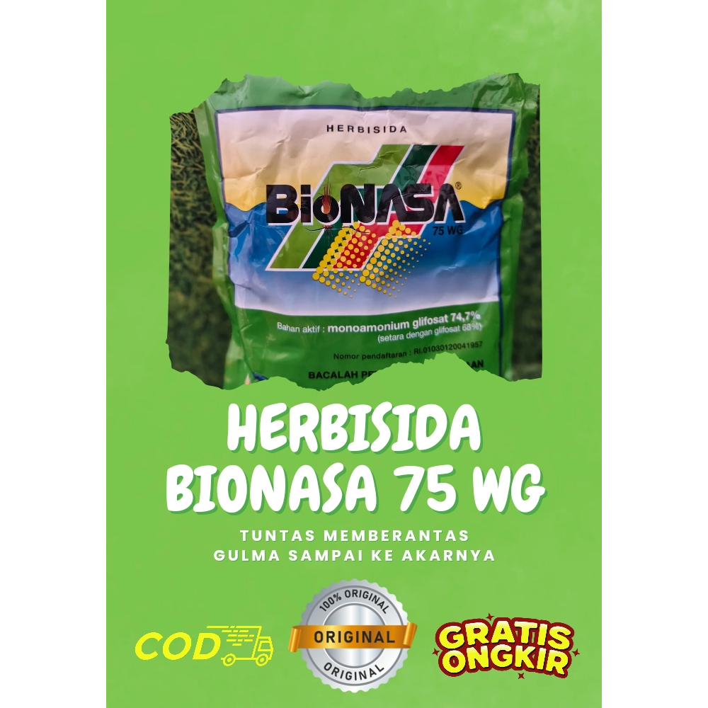 Herbisida Bionasa 75 WG 500 Gram | Herbisida Bubuk - Hemat, Efektif, Aman, Spektrum Luas