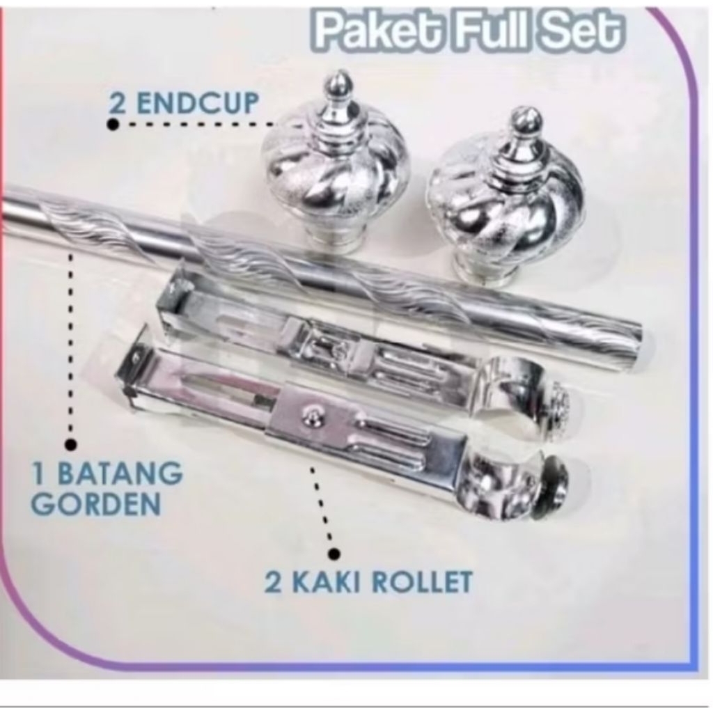 rel gorden,batang gorden, full set