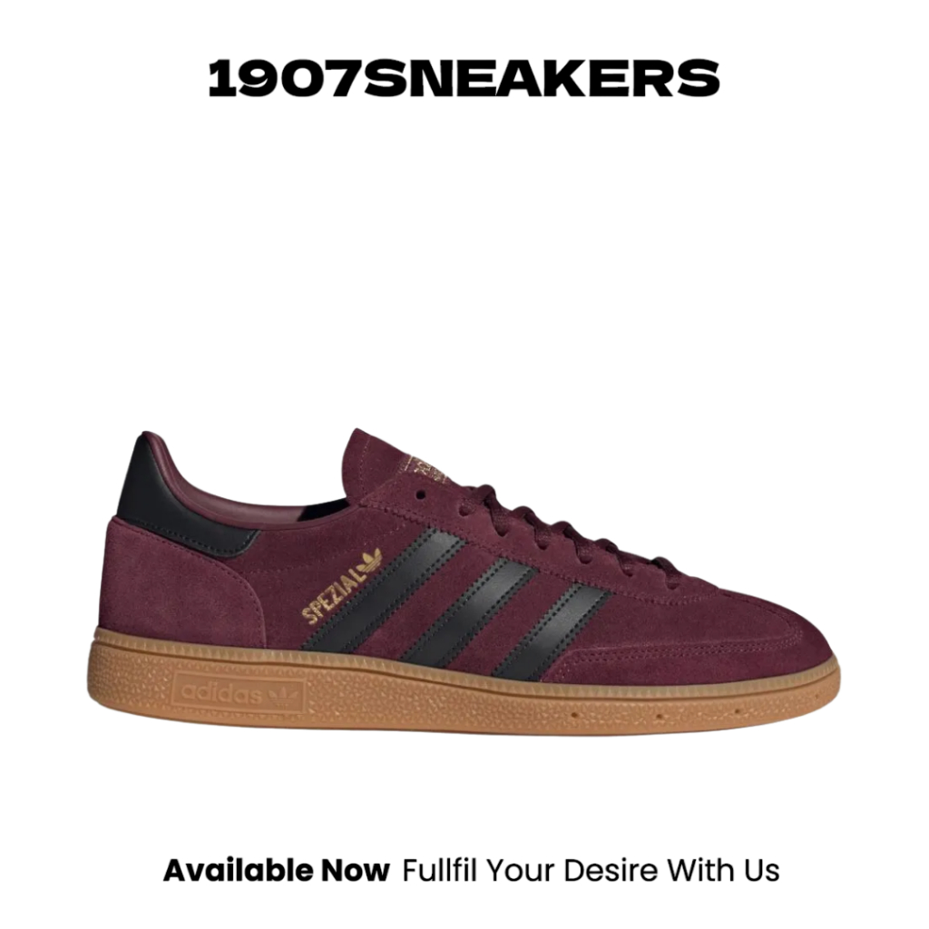 Sepatu Sneakers Pria Adidas Handball Spezial - Maroon ADIJR3848