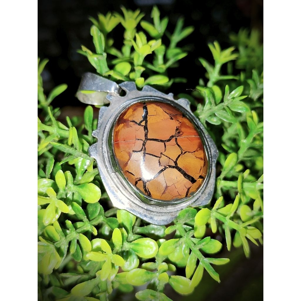 batu liontin engrekang sisik naga jolosutro ring monel