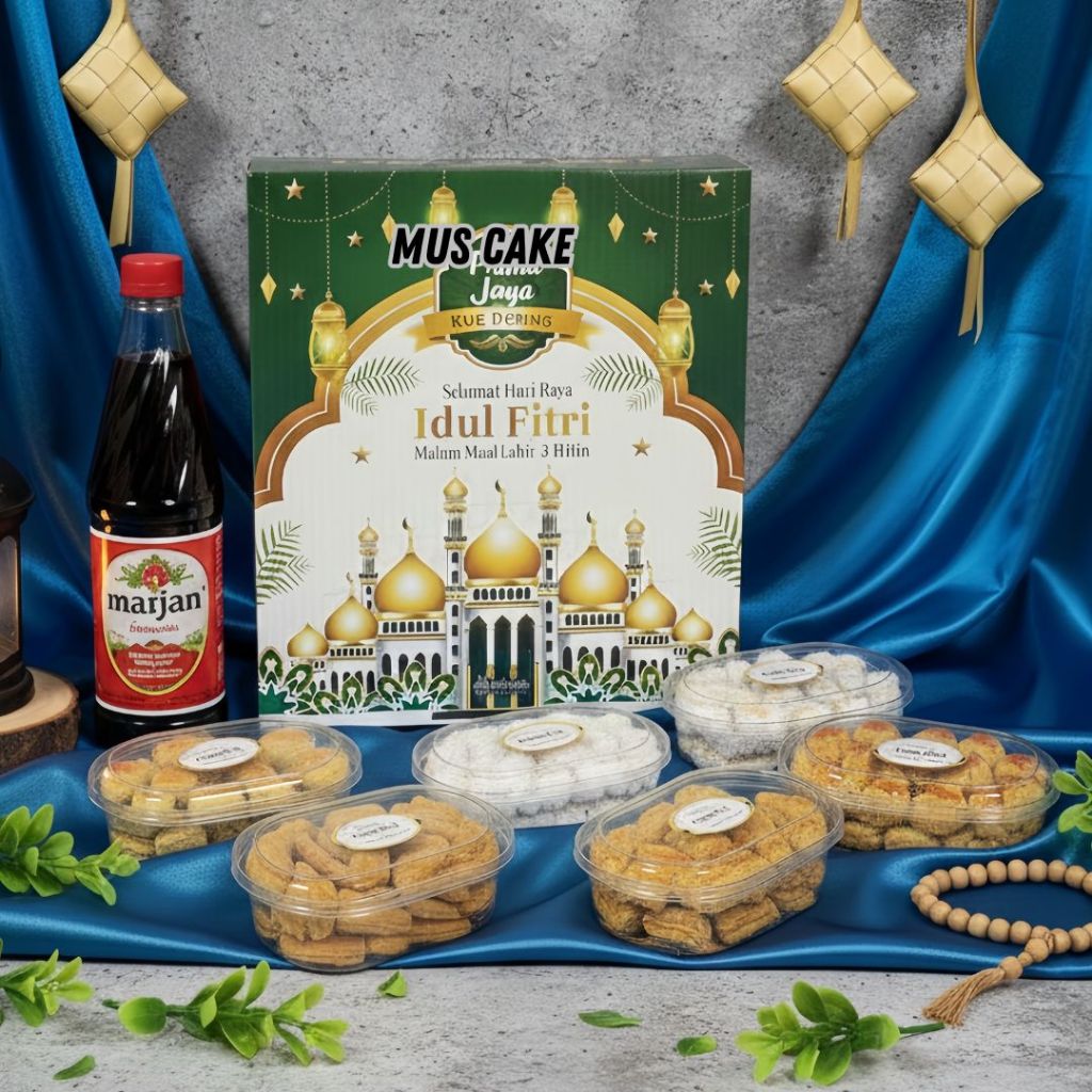 Paket Kue Kering Lebaran Isi 6 Toples Hampers Kue Kering