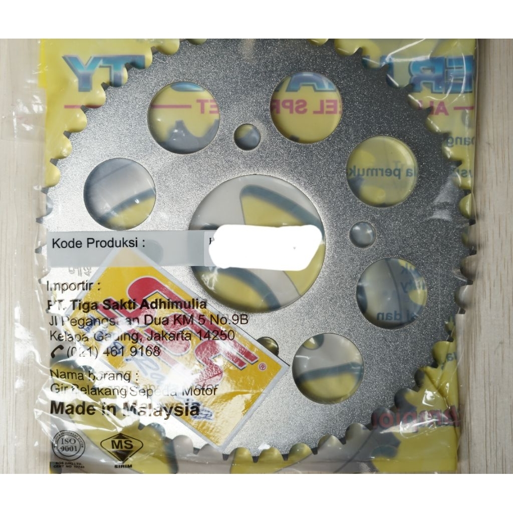 Gear Belakang SSS vixion 428×43T