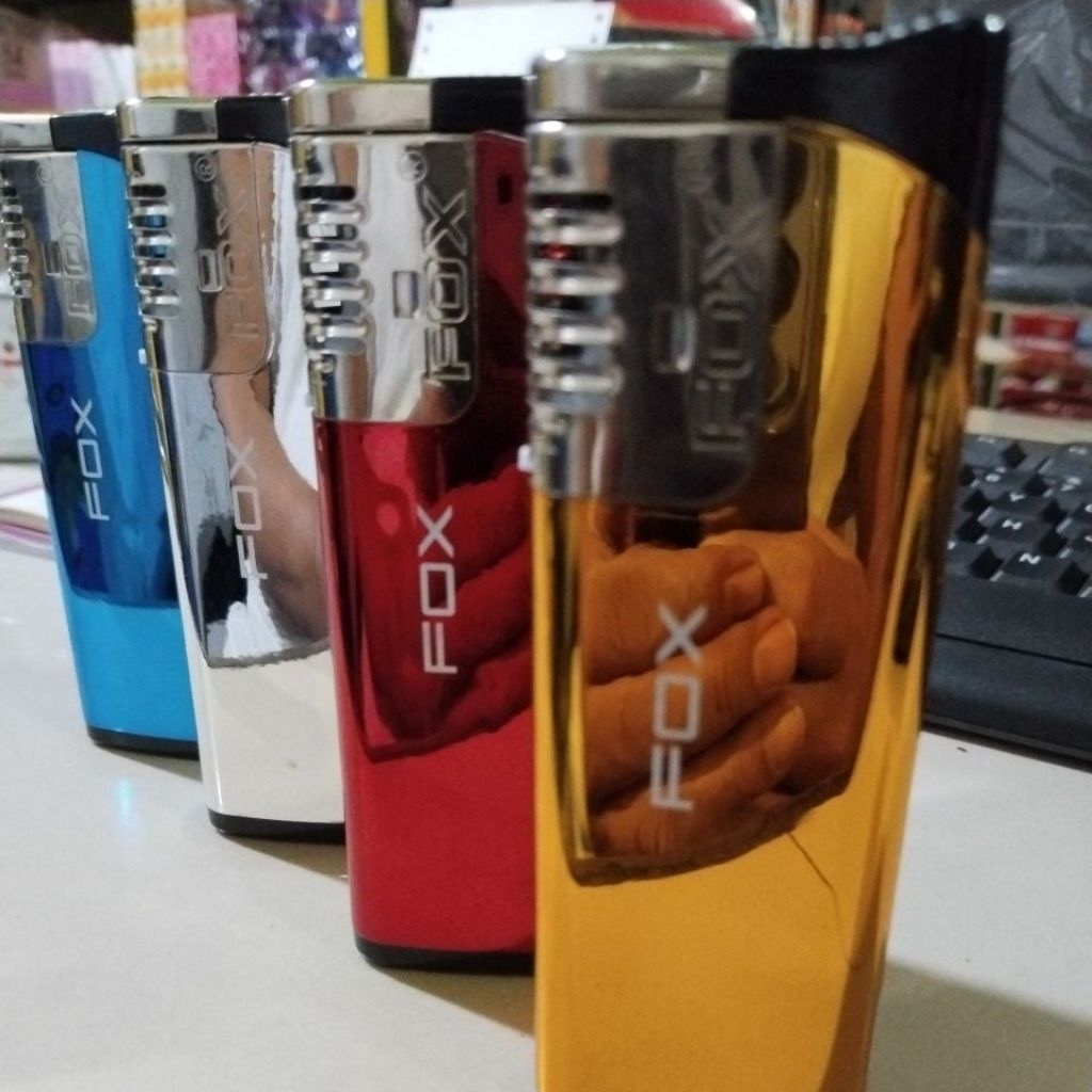 korek jumbo bara & batre fox sumo 4biji dapat 4warna