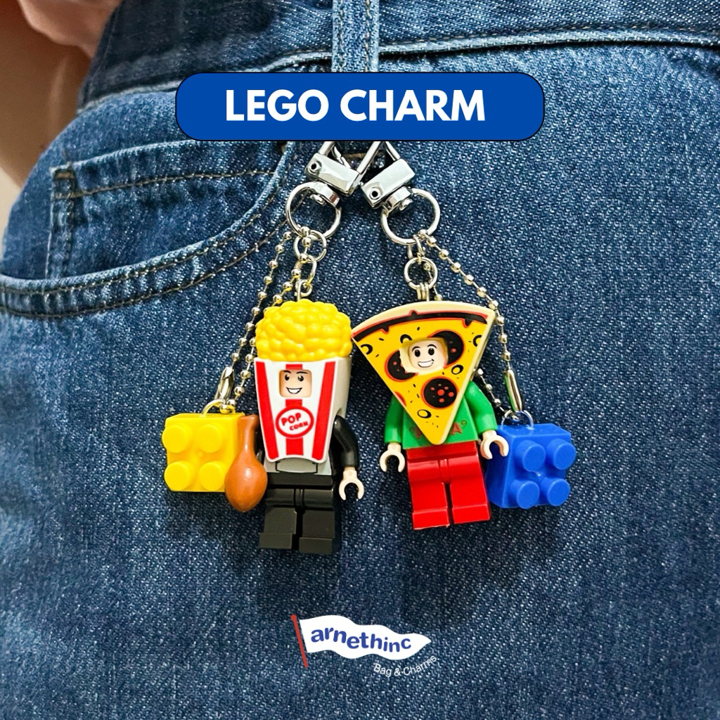 Arnethinc - LEGO CHARM (Food Series) - Lego Keychain | Trinkets Keychain