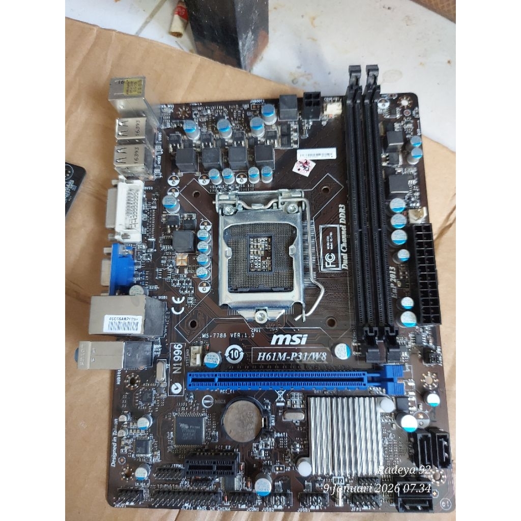 Motherboard MSI H61M-P31