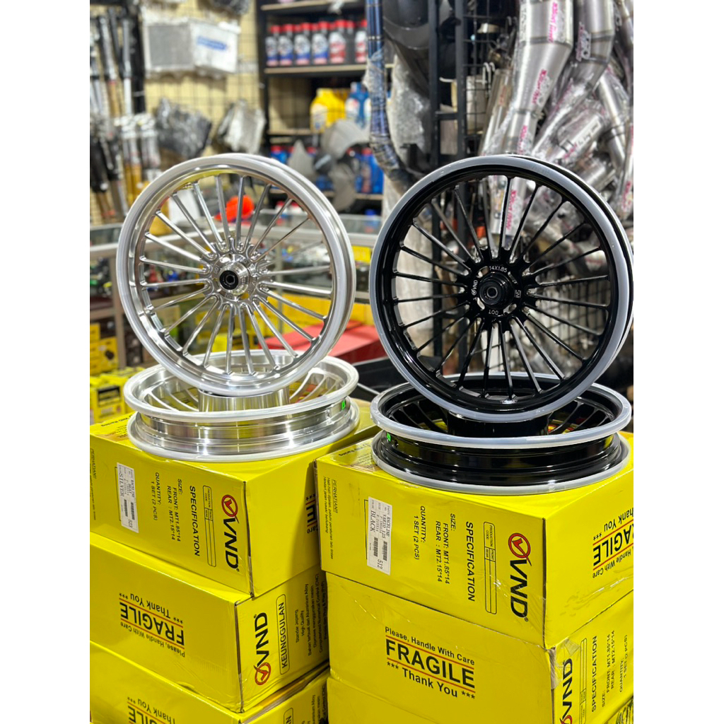 VELG VND RCL RACELINE BEAT SCOOPY VARIO 125/150 BLACK SILVER