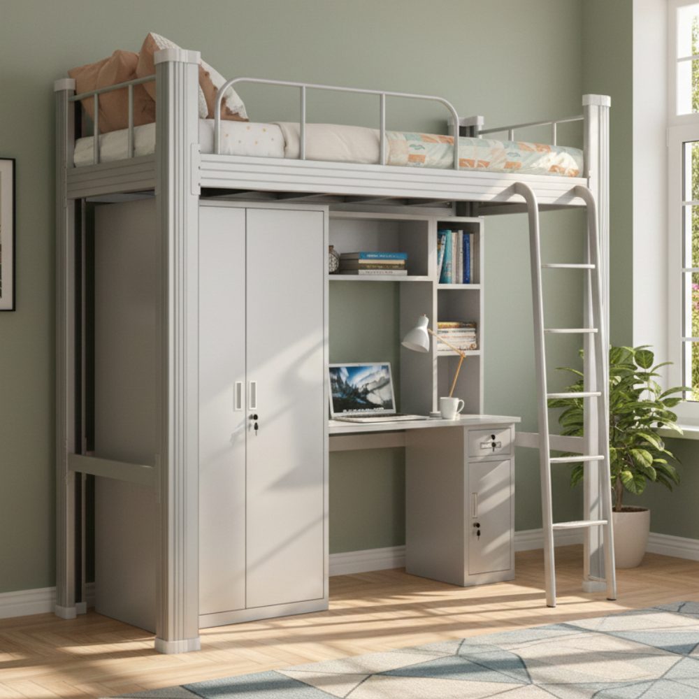 Ranjang Susun Besi Tempat Tidur Anak Divan Besi Ranjang Mess