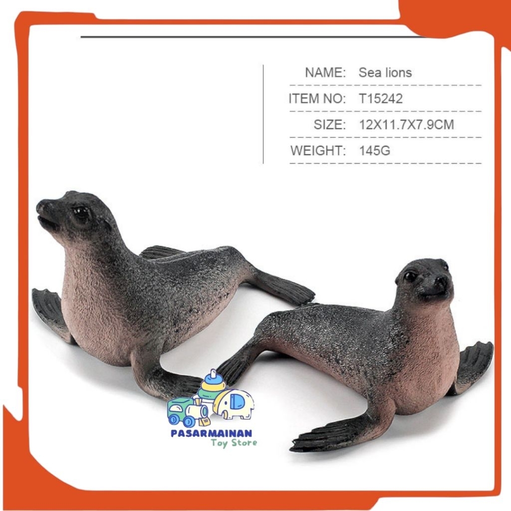 Mainan Hewan Singa Laut Seal Lion Anjing Laut Figure Binatang Laut Singa Laut