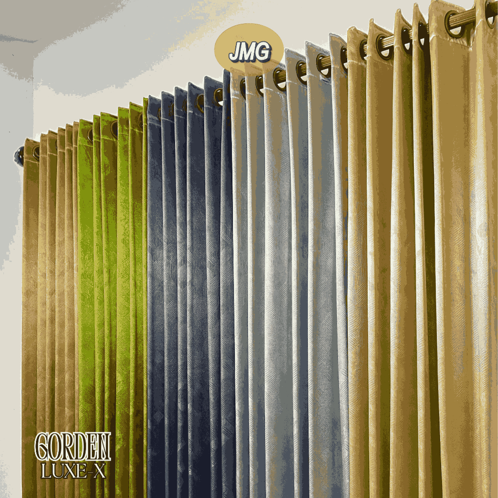 Gorden Jendela Glosy Hotel Blackout Premium Polos dan Tebal