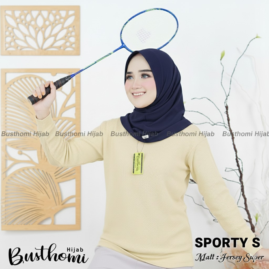 Jilbab Sport Hijab Instan Hijab Sport Jersey Premium Olahraga Voli Sporty S
