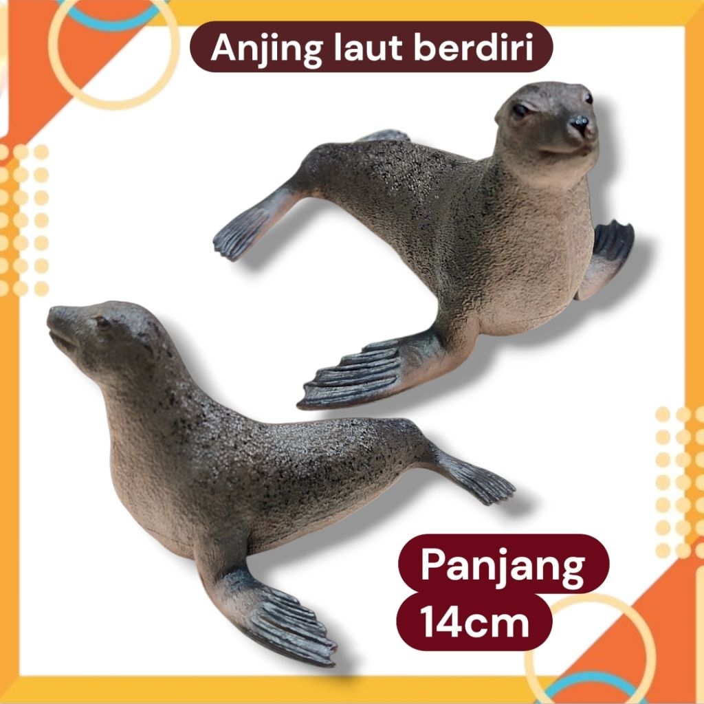 Mainan Hewan Singa Laut Anjing Laut 14 cm Figure Hewan Laut