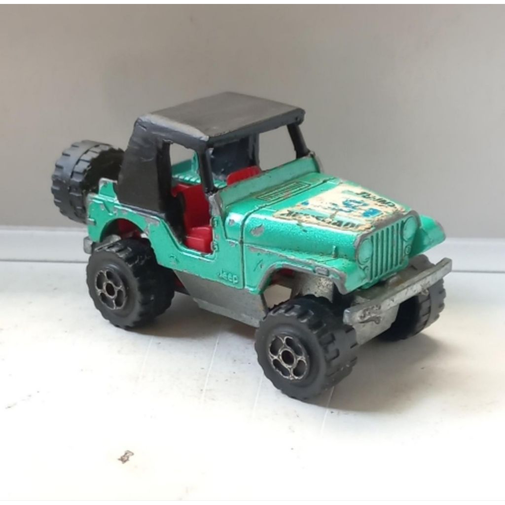 majorette 4x4 4×4 jeep cj5 cj6 made in france loose diecast junk custom (t)