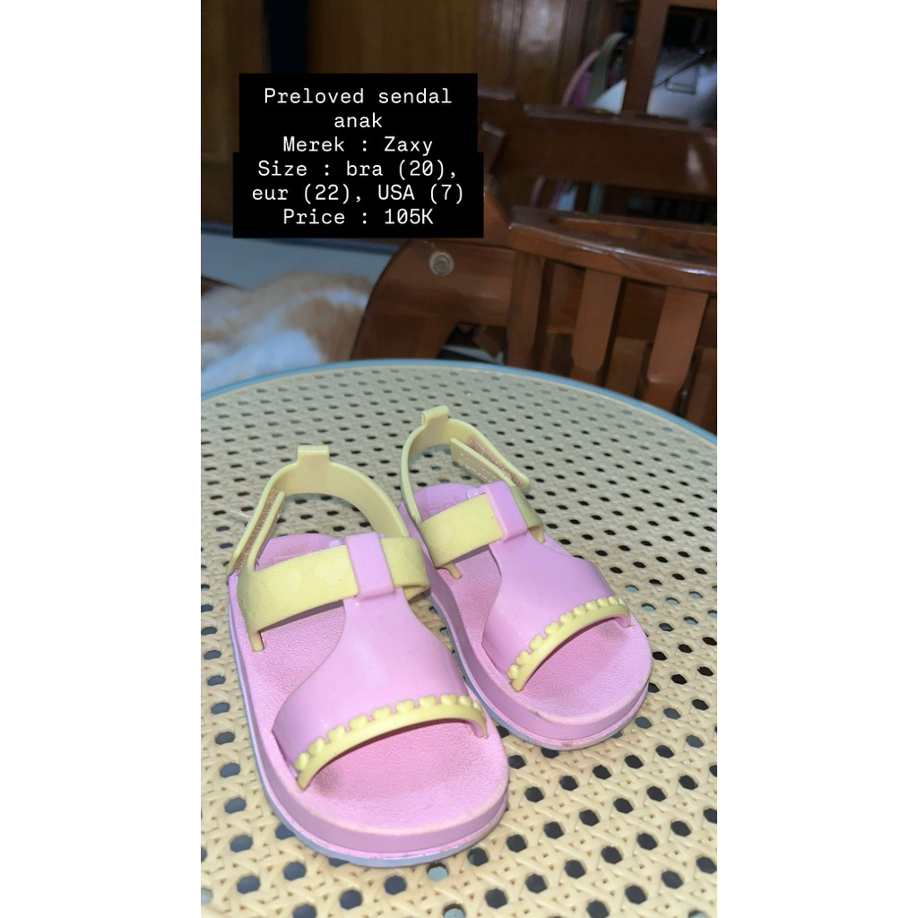 preloved sandal zaxy
