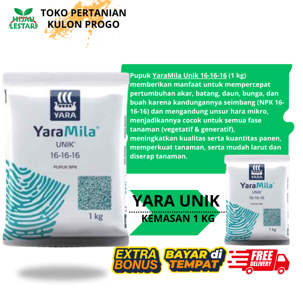 PUPUK YARAMILA UNIK KEMASAN 1KG ORIGINAL PABRIK