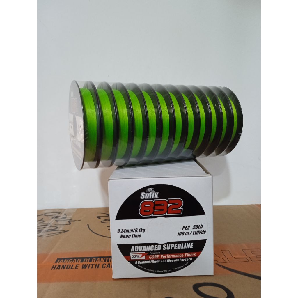 sufix 832 neon lime pe 2