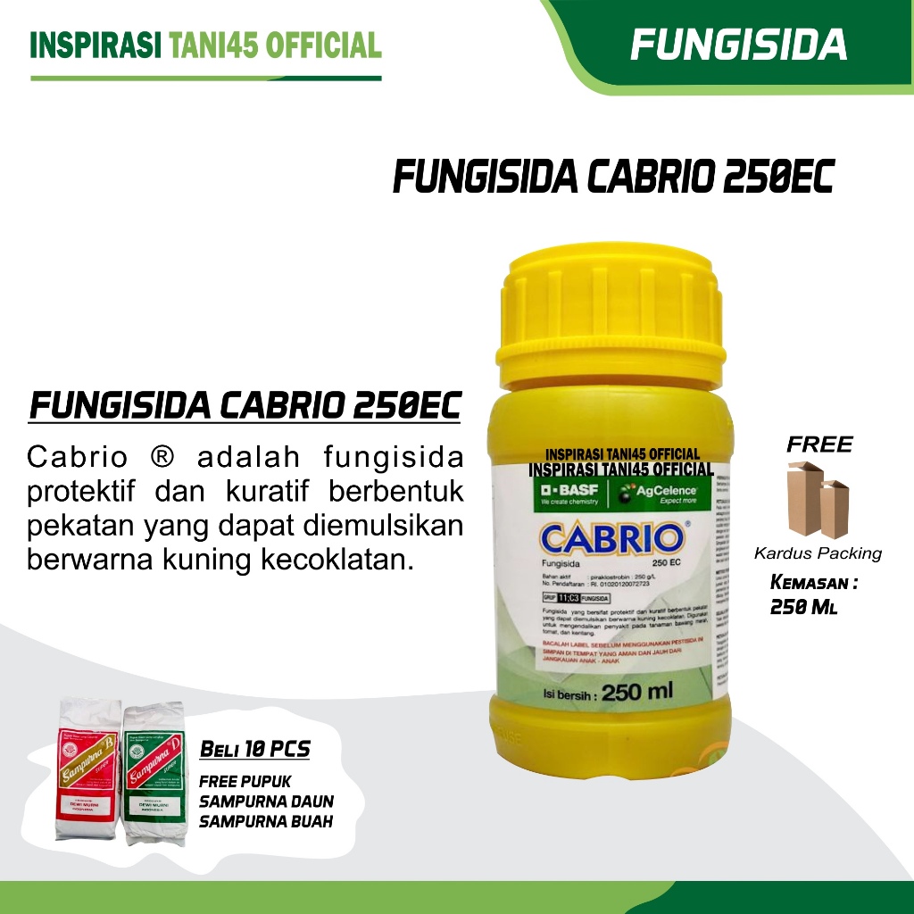 Cabrio 250EC Fungsida Kemasan 250ml/Fungsida Cabrio 250EC Super 250ml/Cabrio TM 250 EC 250 ml