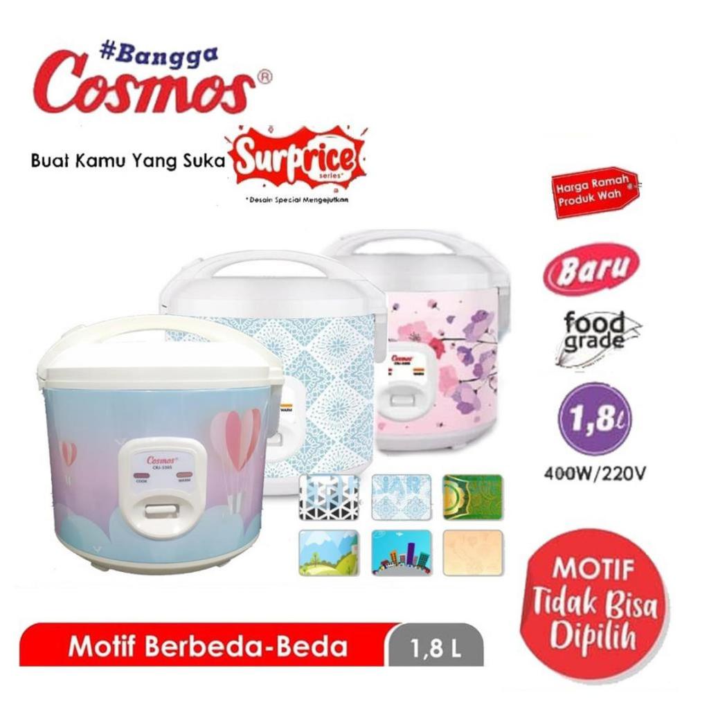 Cosmos Rice Cooker CRJ-3305 1,8 Liter Anti Lengket Magic Com CRJ3305 CRJ 3305