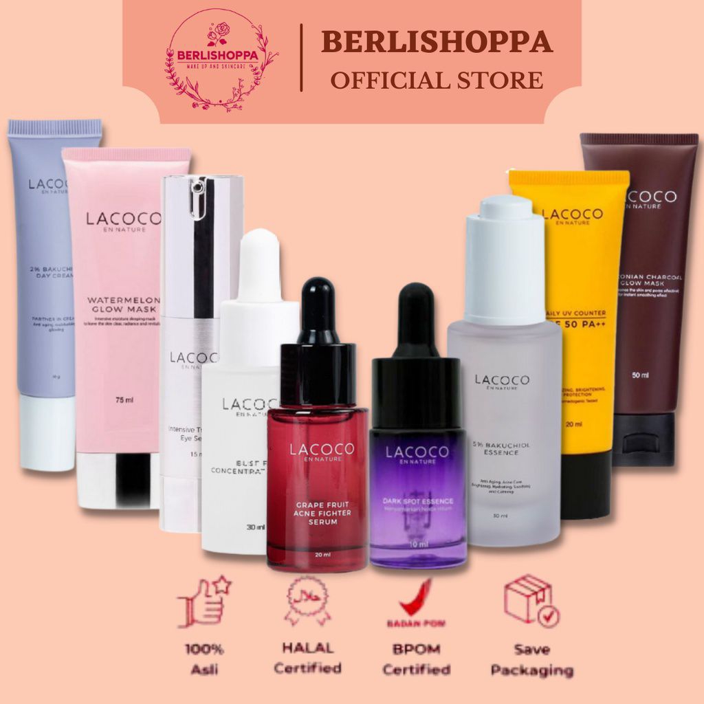 Obat jerawat dan bekas jerawat paling ampuh - Lacoco grape fruit acne fighter serum - Serum jerawat 