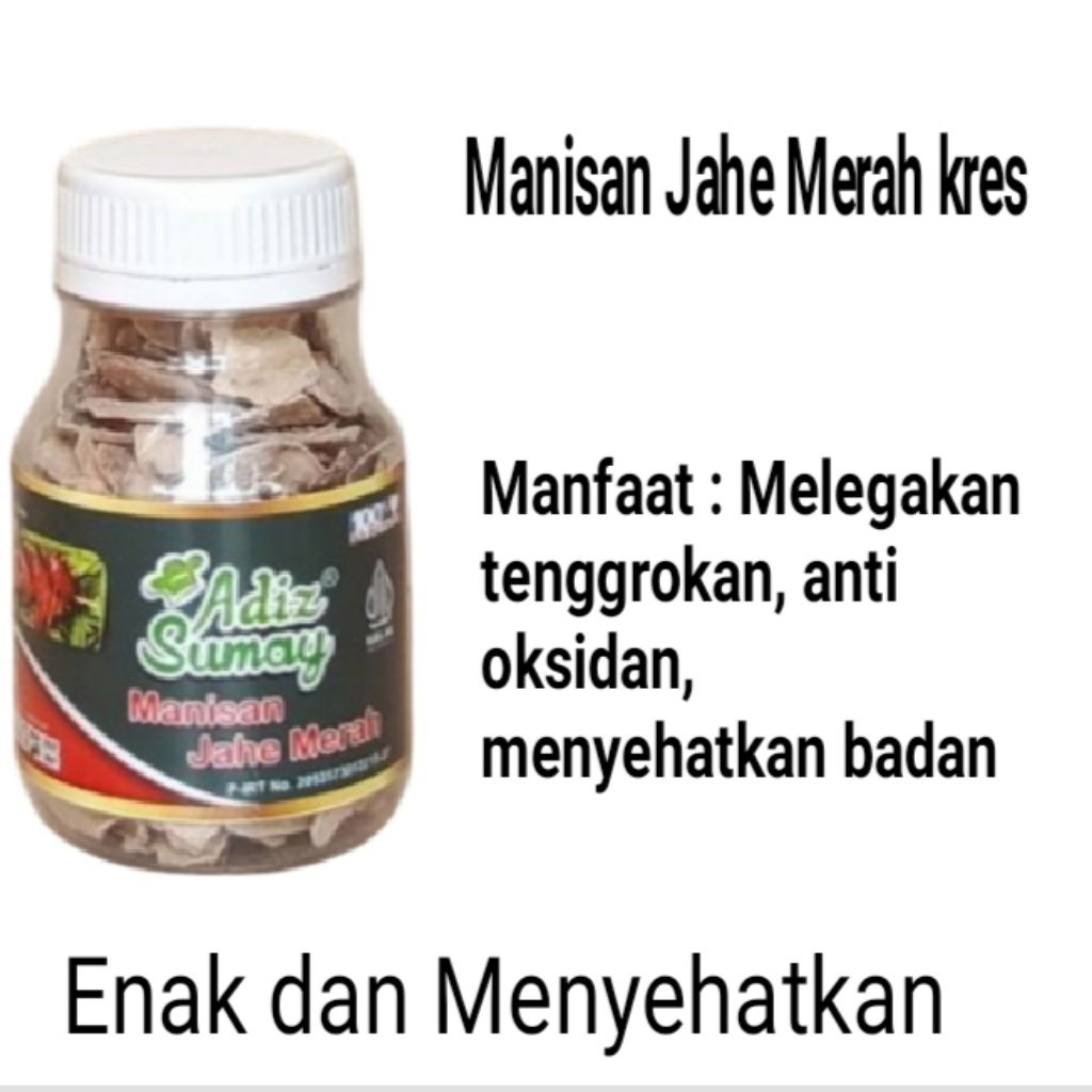 Manisan herbal Jahe Merah  Kering kres