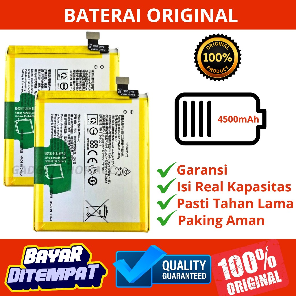BATERAI VIVO V19 / BATERAI VIVO V17 / BATERAI VIVO B-K6 ORI