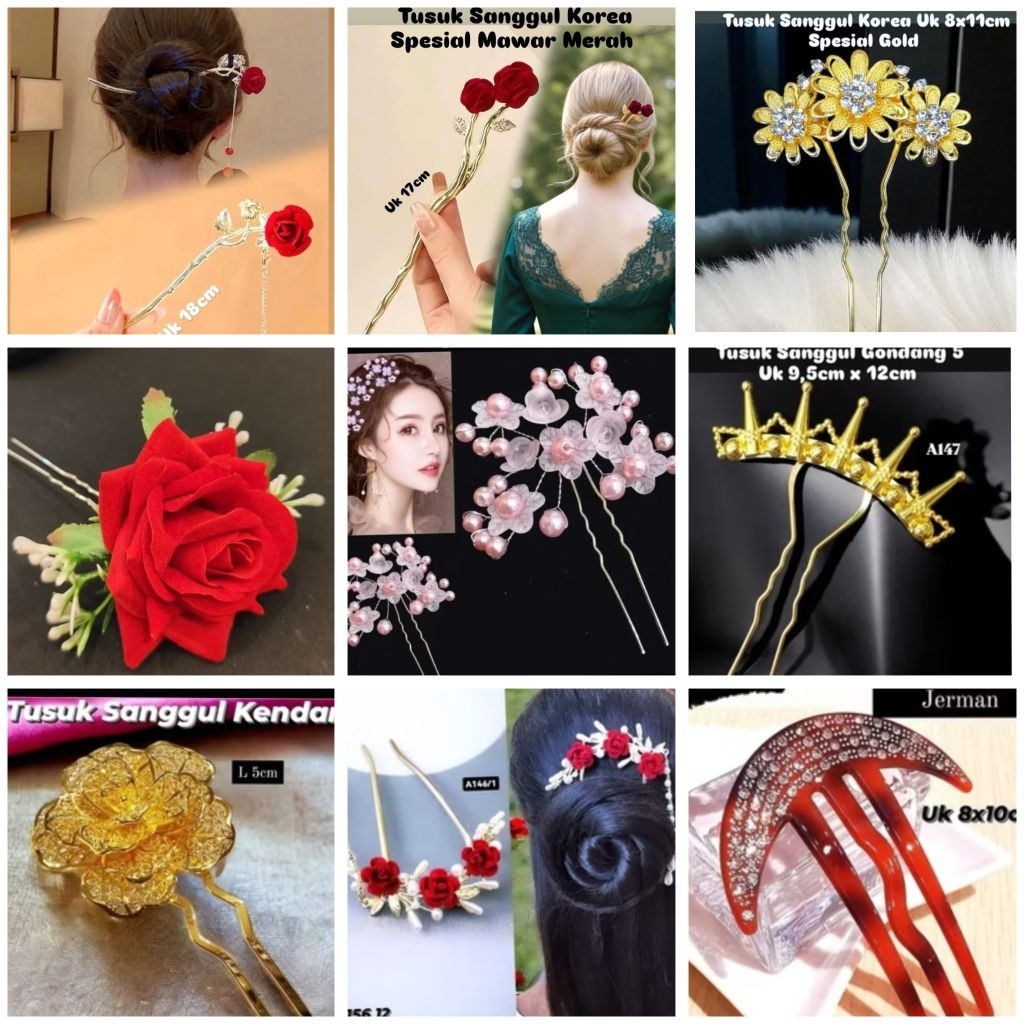 Tusuk konde/tusuk sanggul/tusuk Gondang/hiasan rambut/hiasan kepala/tusuk jerman