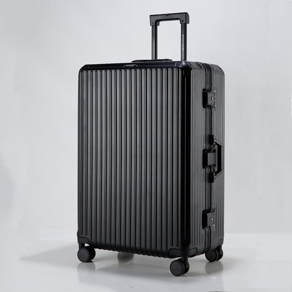 Navy Club Koper 26 Inch Frame Aluminium Skyline Koper Bagasi Hardcase PC TSA Lock 4 Roda Putar