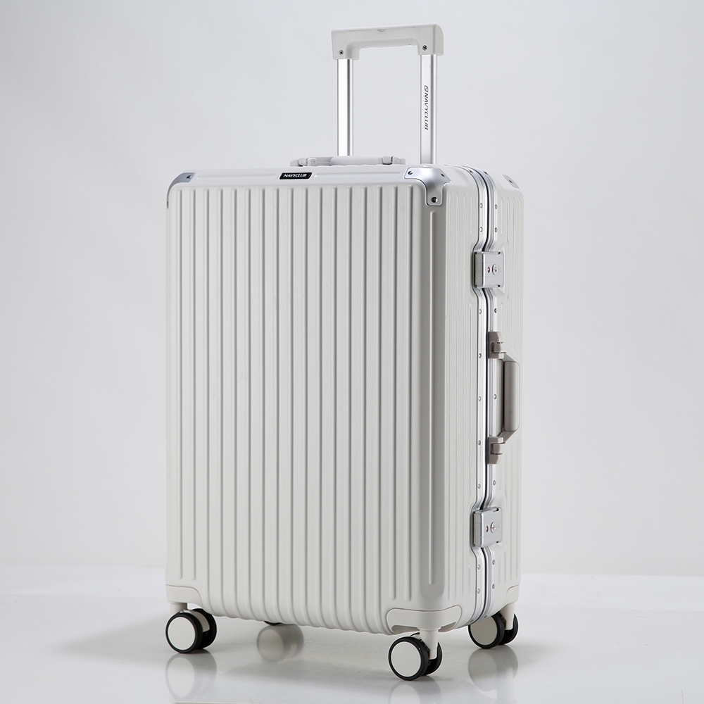 Navy Club Koper 28 Inch Frame Aluminium Skyline Koper Bagasi Hardcase PC TSA Lock 4 Roda Putar
