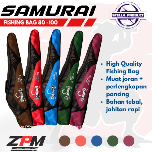 Tas Pancing Ransel Samurai Fishing Bag 80cm 100cm Backpack & Jinjing  Double Resleting Besar