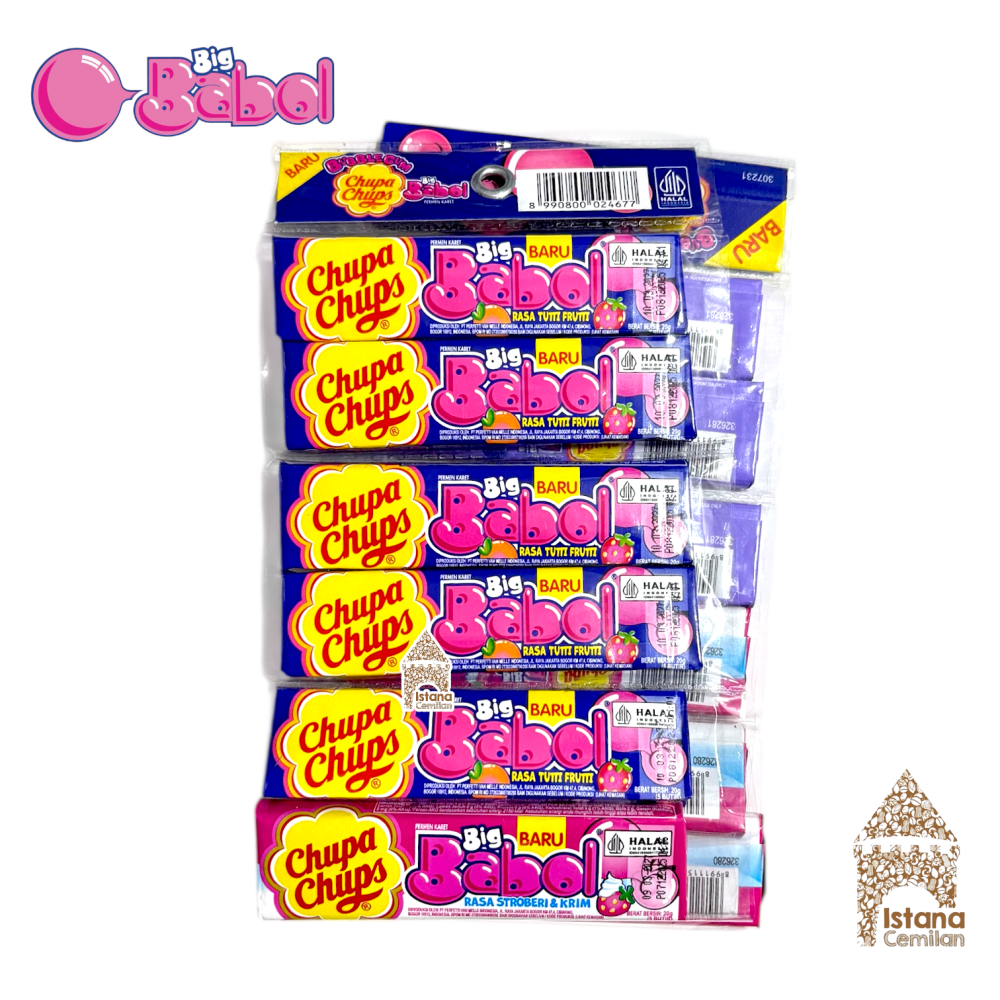Big Babol Stick Permen Karet Hanger / Renceng (isi 12 pcs)