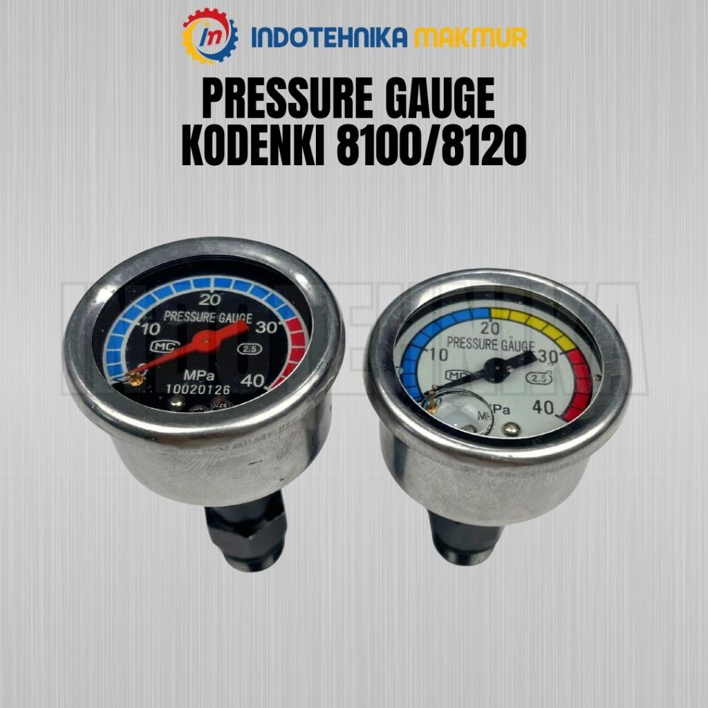 Pressure Gauge Kodenki 8100/8120 Sparepart Original Jet Cleaner Alat Pengukur Tekanan Mpa