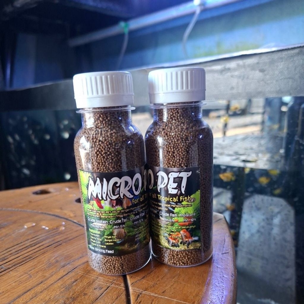 pelet micro/cupang paket 10 botol