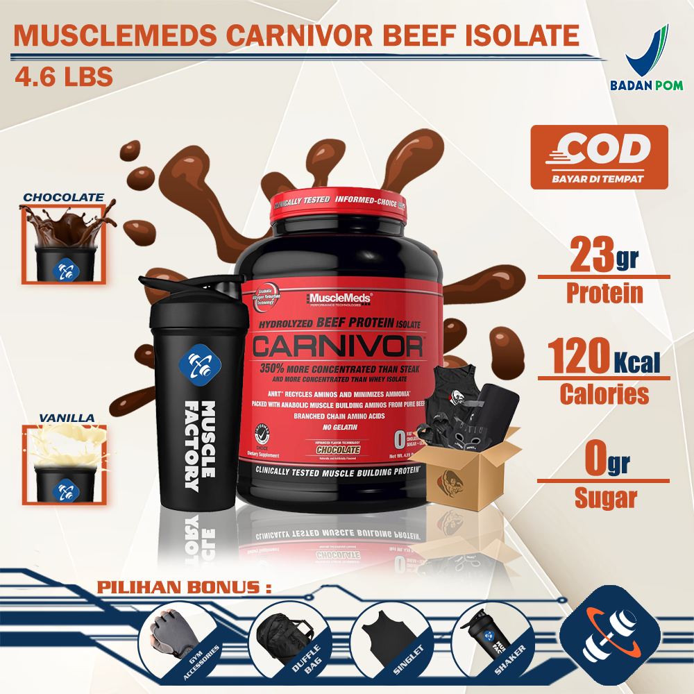 Musclemeds Carnivor Whey Beef Protein Isolate 4.6 lbs Whey Protein