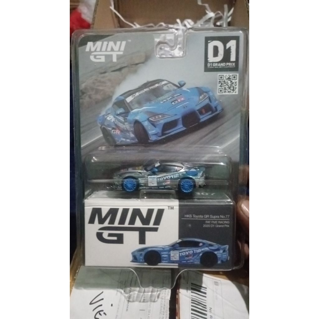 Mini GT Supra GR Toyo tires HKS fat five CHASE CAR limited edition BLISTER SEGEL