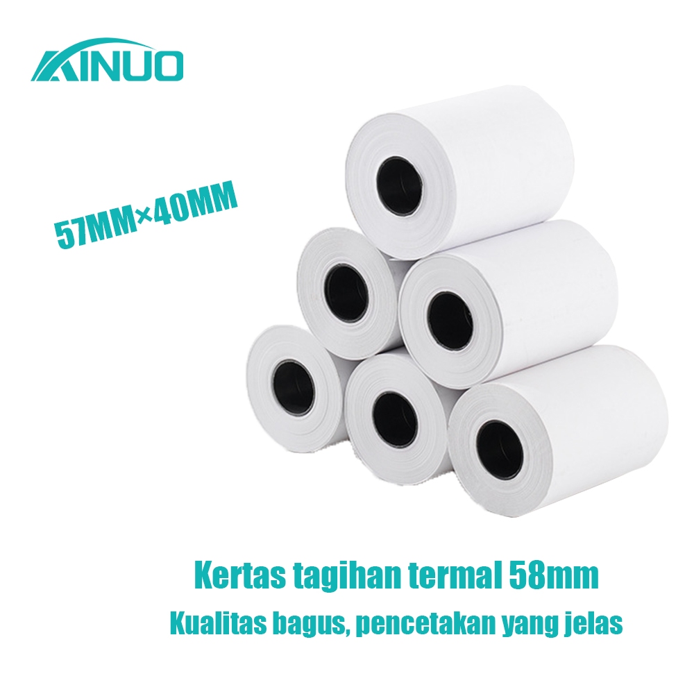 Kertas cetak termal 58x30/kertas cetak mesin kasir 58mm