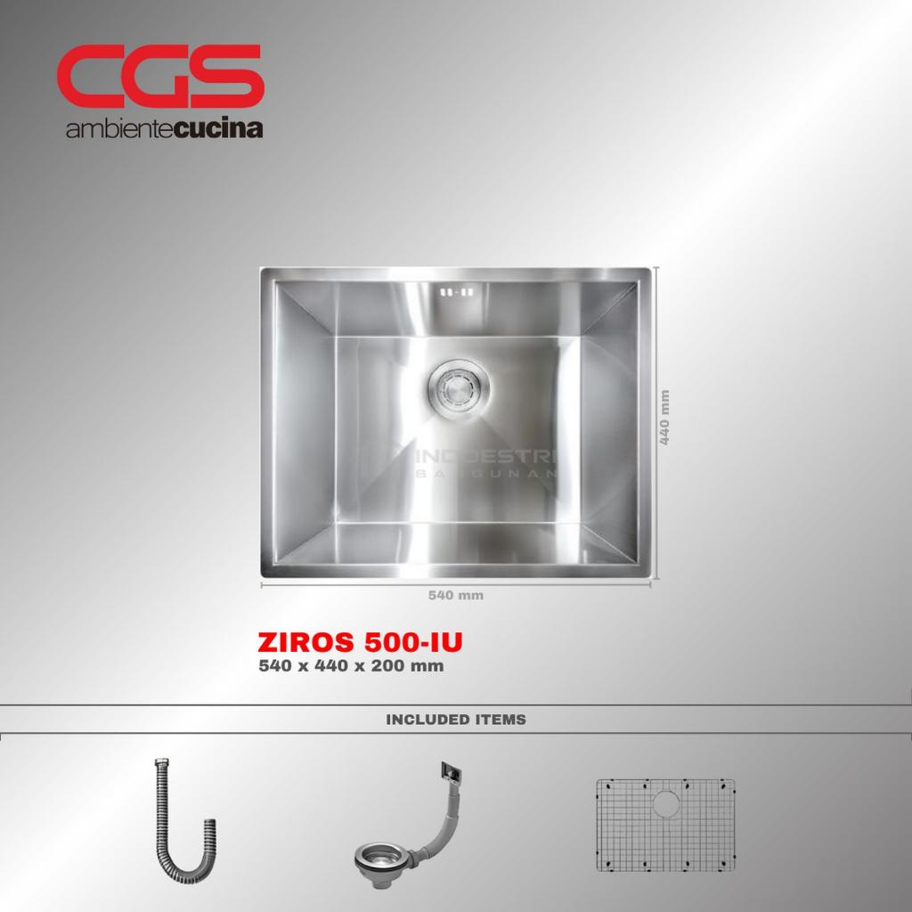Kitchen Sink CGS ZIROS 500-IU Undermount Sink Only (Stainless Steel 304)