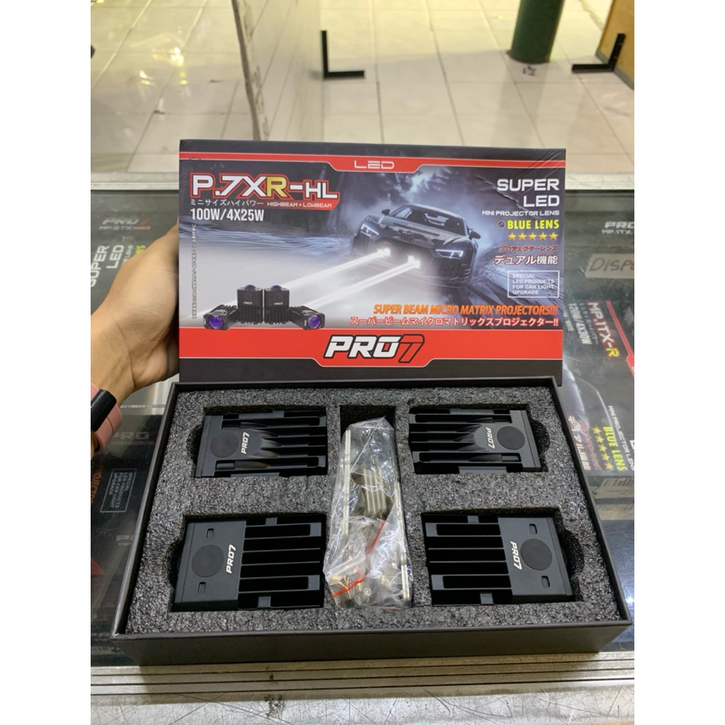 Laser LED highbeam lowbeam Pro7 P7xr-HL / laser LED highbeam lowbeam/ mini projie mobil / lampu temb