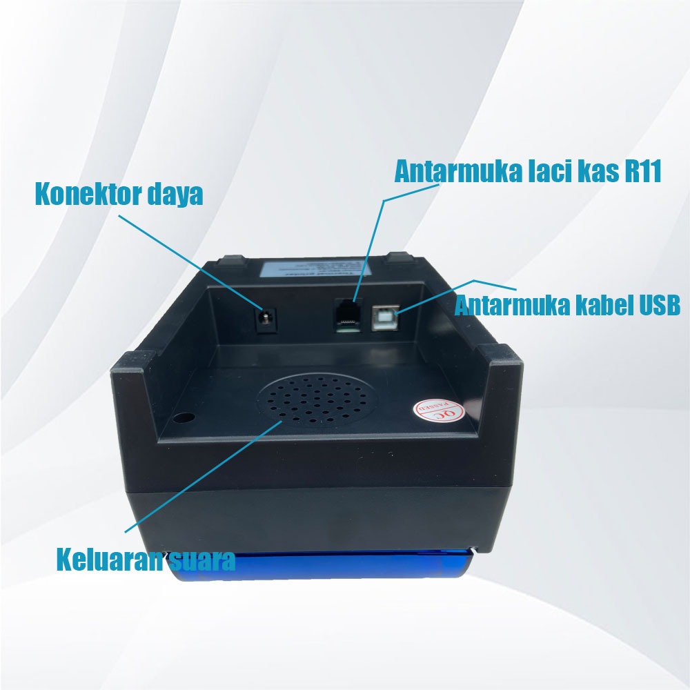 NEW  Printer Resi Mini Desktop Mesin Kasir Printer Bluetooth Termal/Dukungan PPOB (Bluetooth +