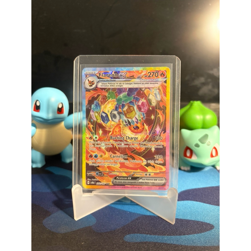 Flareon EX SAR Pack Festival Terastal - Kartu TCG Pokemon Indonesai