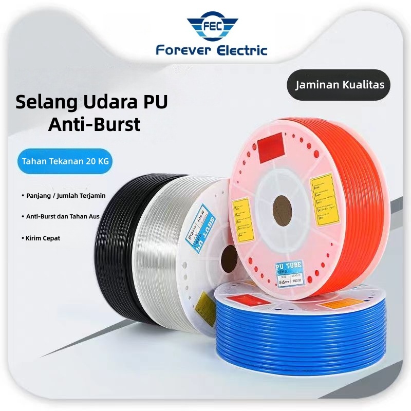 SELANG PU 12MMX8MM/100M  HOSE/SELANG ANGIN PNEUMATIC/SELANG POLYURETHANE PER METER (PU)