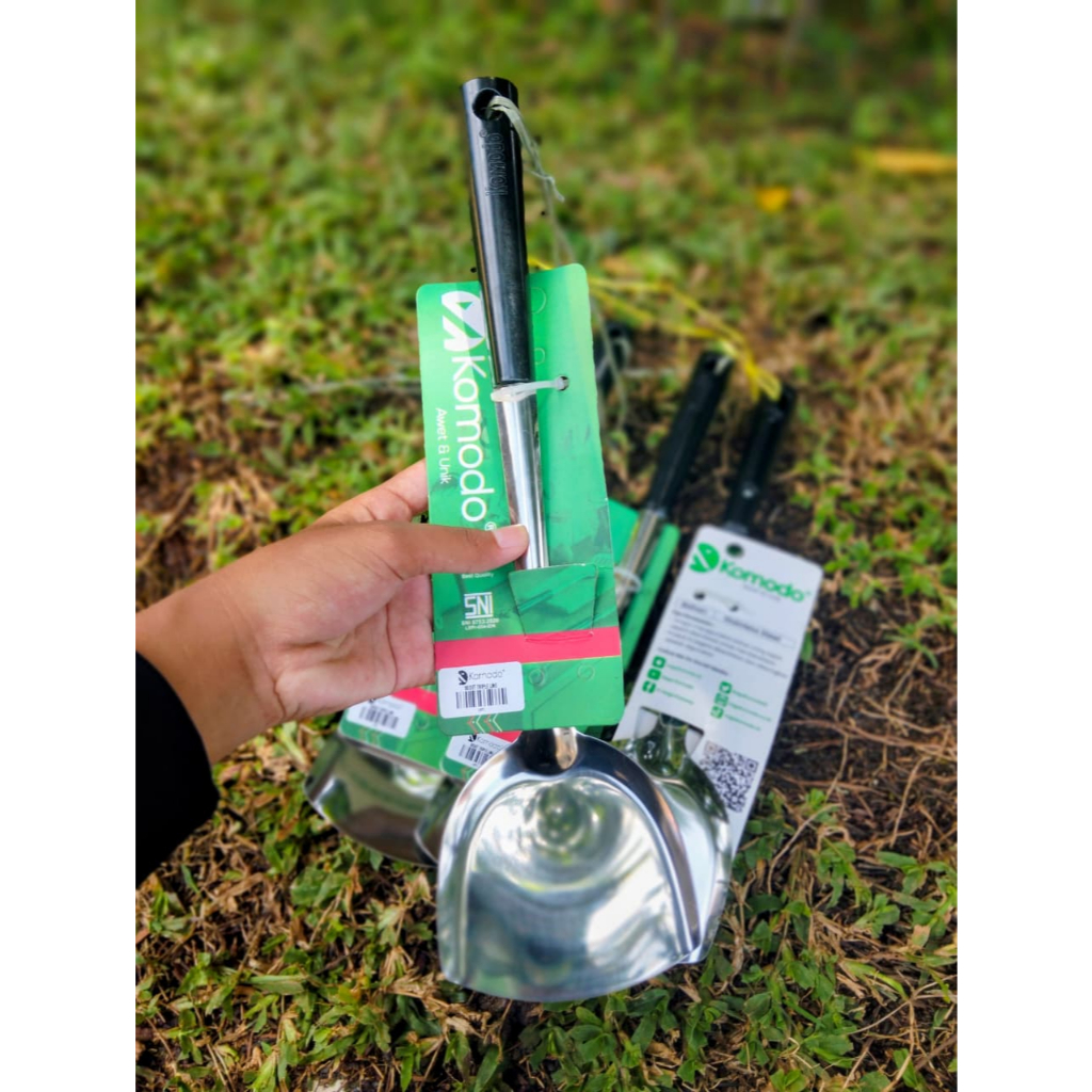 Sodet Komodo Stainless Tebal Gagang Hitam Sodet Gagang Tebal